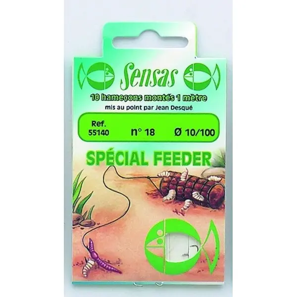 10 hamecons montés feeder sensas